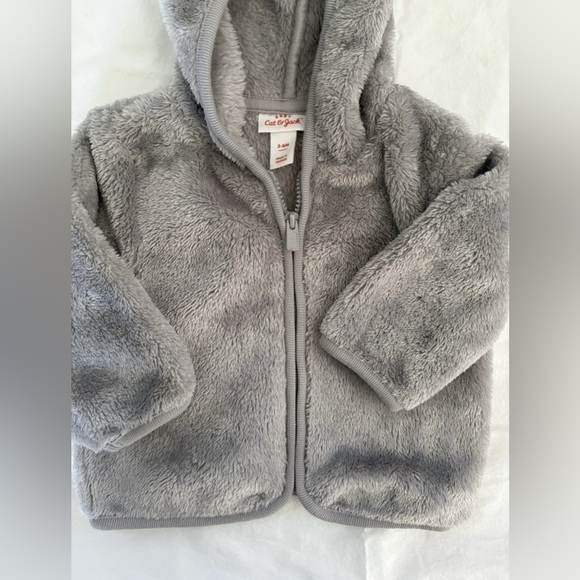 Carter's Other - Carter's Soft Gray Fleece Bear Hoodie 3-6 months